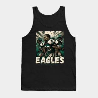 Philadelphia eagles football player graphic design cartoon style beautiful artwork Tank Top